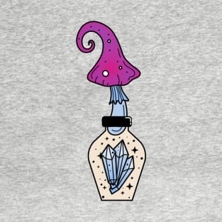 Crystal healing mushroom potion T-Shirt